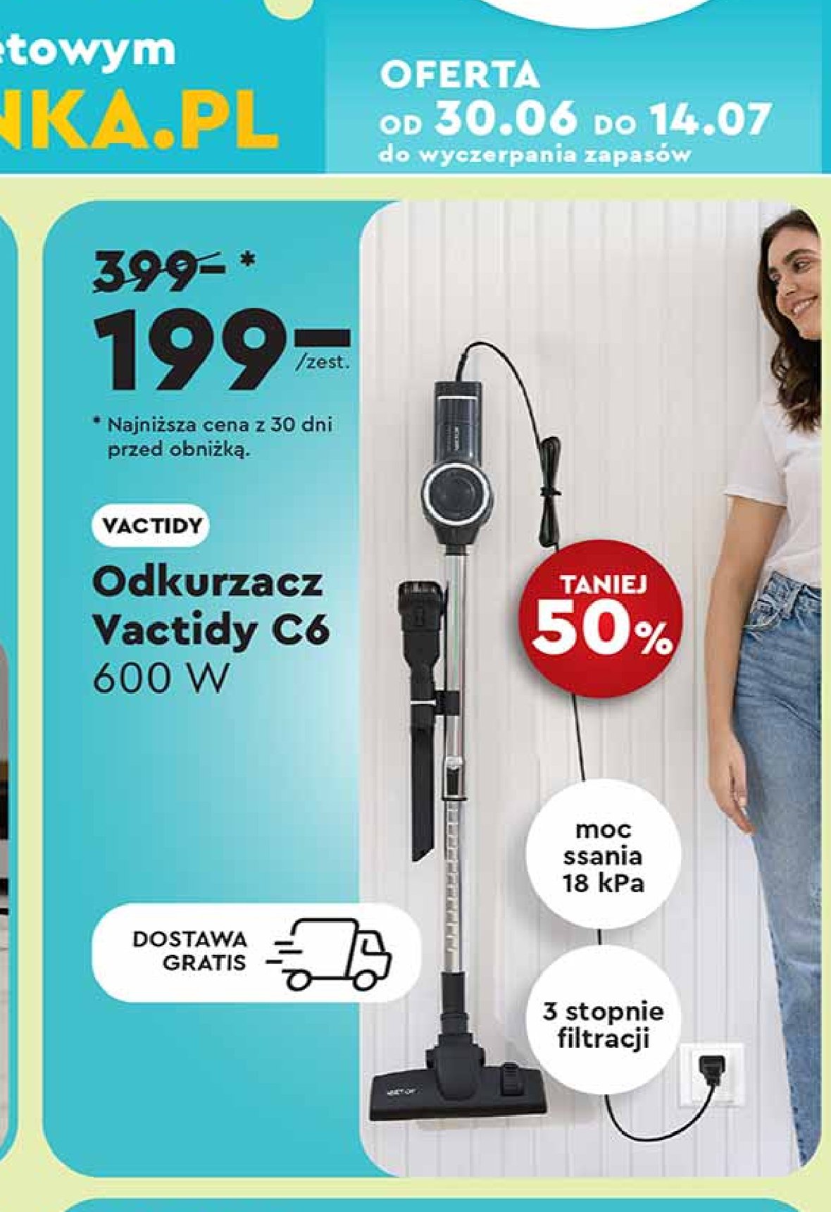 Odkurzacz vactidy c6 promocja