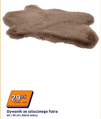 Dywanik ze sztucznego futra 60 x 90 cm promocja w Action