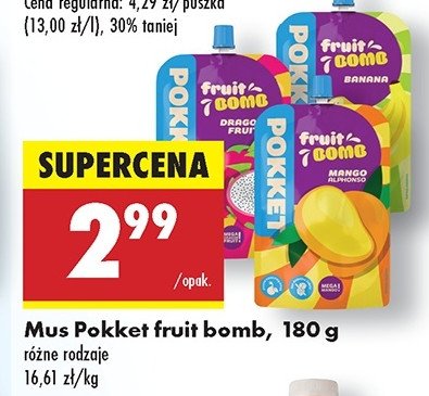 Mus banan Pokket promocja w Biedronka