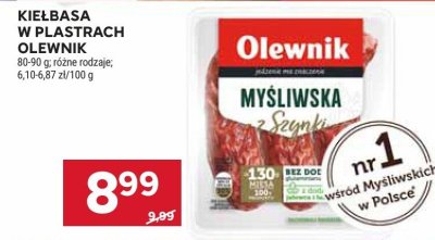 Kiełbasa w plastrach Olewnik promocja w Stokrotka