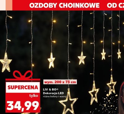 Dekoracja lampki LED różne kolory i wzory promocja w Kaufland