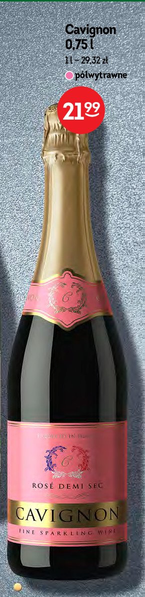 Wino Cavignon rose demi sec promocja