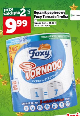 Ręcznik papierowy Foxy Tornado 1 rolka promocja w TOPAZ