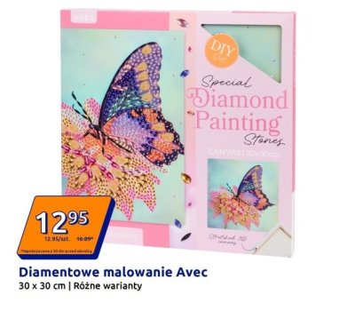 Diamentowe malowanie Avec 30 x 30 cm różne warianty promocja w Action
