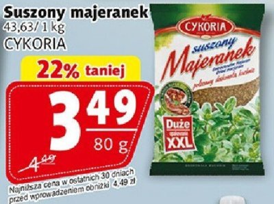 Suszony majeranek promocja w Prim Market
