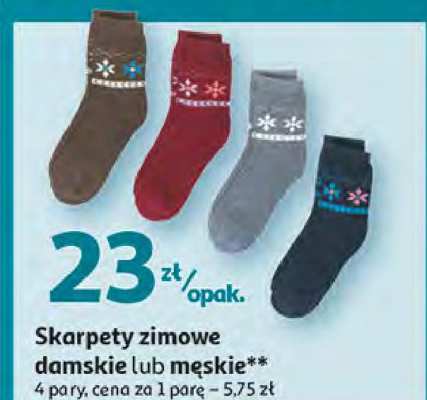 Skarpetki zimowe damskie promocja