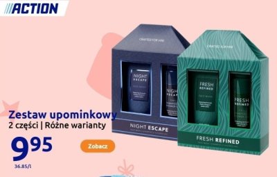 Zestaw upominkowy Night Escape 2 części promocja w Action