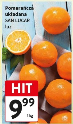 Pomarańcza układana San Lucar promocja w Intermarche