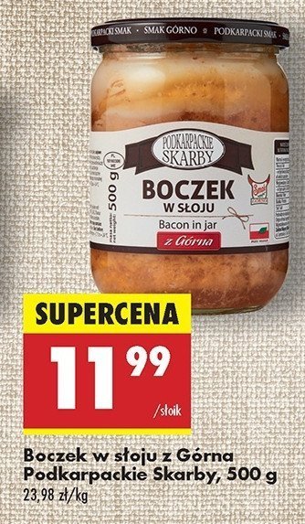 Boczek z górna Podkarpackie skarby promocja w Biedronka