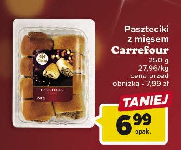 Paszteciki z mięsem Carrefour extra promocja