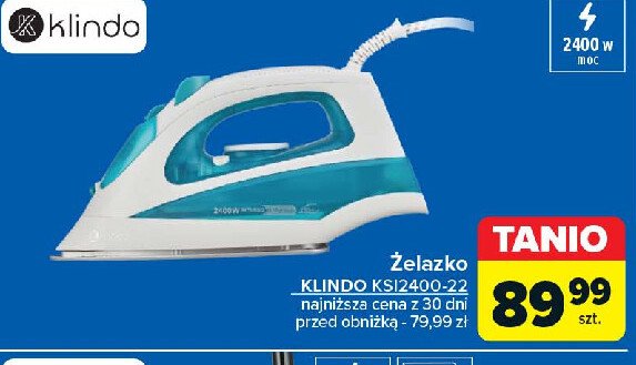 Żelazko ksi2400-22 Klindo promocja