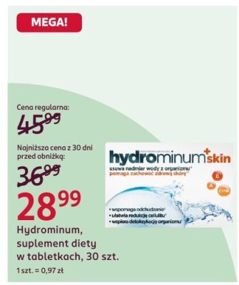 Hydrominum, suplement diety w tabletkach, 30 szt. promocja w Rossmann