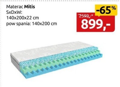 Materac Mitis promocja w Black Red White