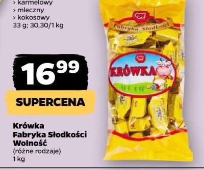Krówka, różne rodzaje promocja w Netto