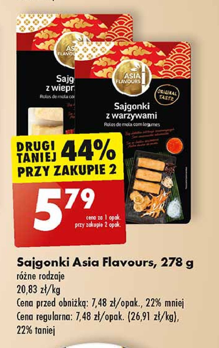 Sajgonki warzywne Asia flavours promocja