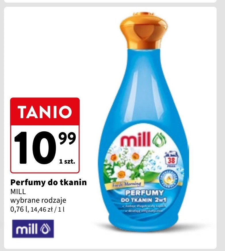 Perfumy do ubrań fresh morning MILL promocja