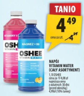 Napój VITAMIN WATER (cały asortyment) 1l OSHEE promocja w Arhelan