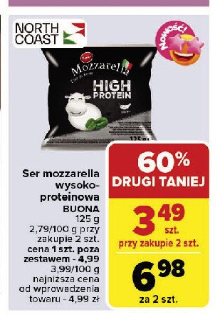 Ser mozzarella high protein Buona promocja w Carrefour Market