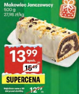 Makowiec Janczewscy promocja w Delikatesy Centrum
