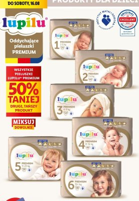Pieluchy Premium: drugi produkt -50%, wszystkie rozmiary Lupilu promocja w Lidl