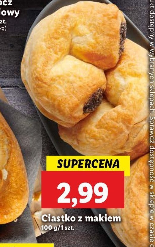 Ciastko z makiem promocja w Lidl