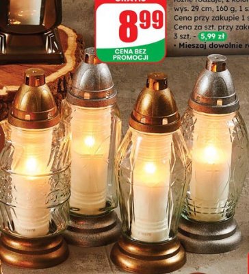 Znicz szklany S-896 promocja w Dino