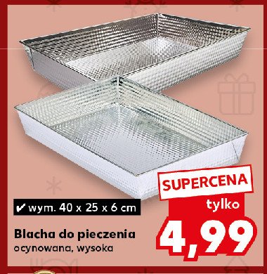 Blacha do pieczenia 40 x 25 x 6 cm promocja w Kaufland