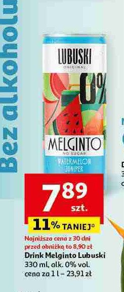 Gin melginto 0% Lubuski gin promocja