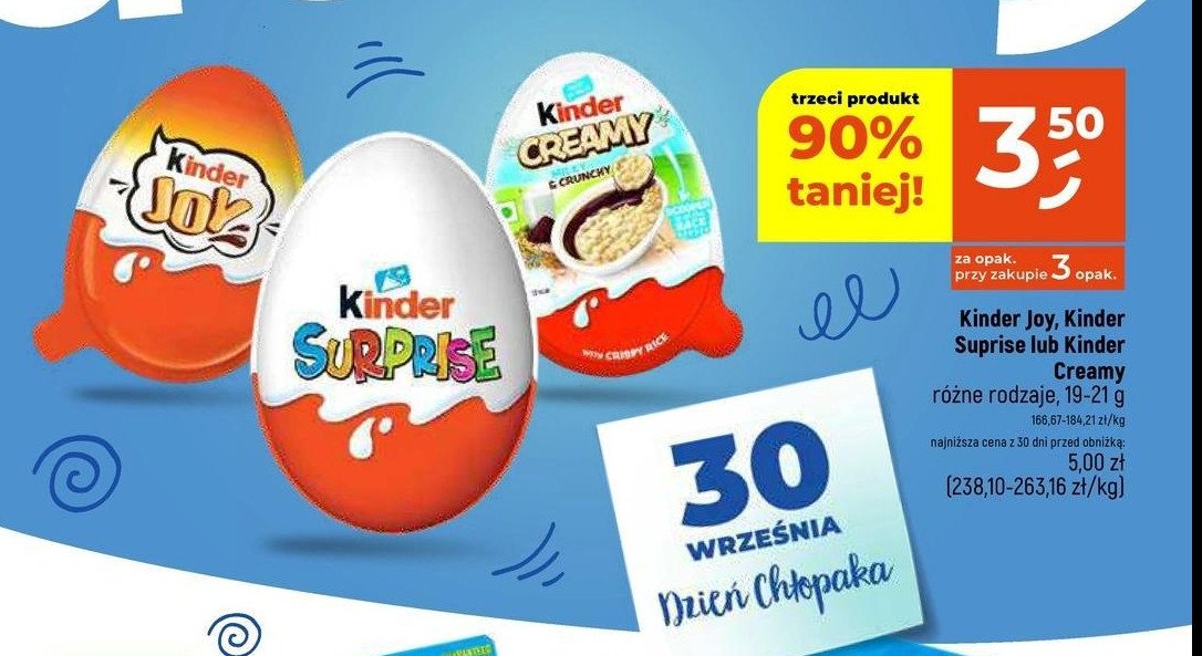 Jajko niespodzianka Kinder promocja