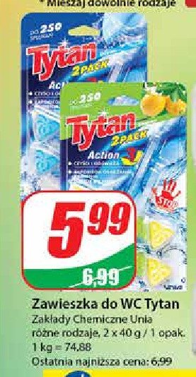 Zawieszka lemon TYTAN ACTION 3 promocja