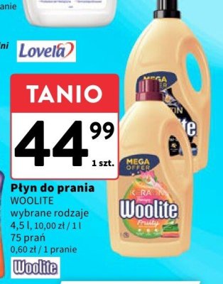 Płyn do prania WOOLITE wybrane rodzaje promocja w Intermarche