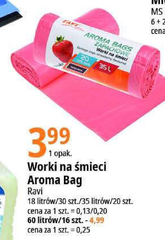 Worki na 艣mieci aroma bags 18 l Ravi promocja