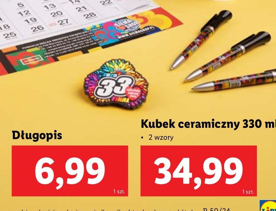 Długopis wośp promocja w Lidl