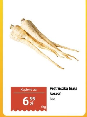 Pietruszka biała korzeń promocja w Biedronka