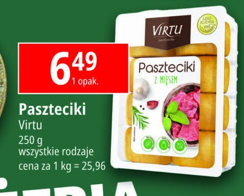 Paszteciki z mięsem Virtu promocja w Leclerc