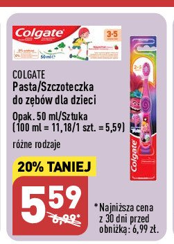 Szczoteczka do z臋b贸w 2-6 trolle Colgate kids promocja