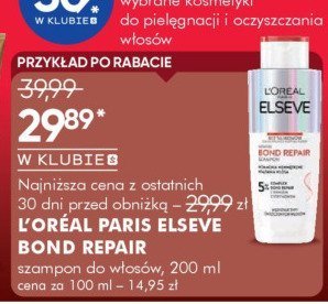 Odżywka L'ORÉAL PARIS ELSEVE BOND REPAIR do włosów 200 ml promocja w Super-Pharm