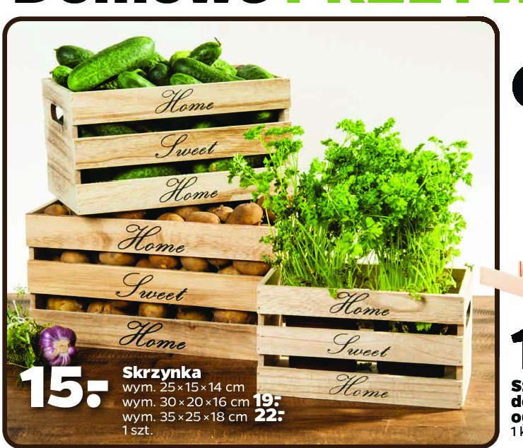 Skrzynka drewniana 35 x 25 x 18 cm promocja
