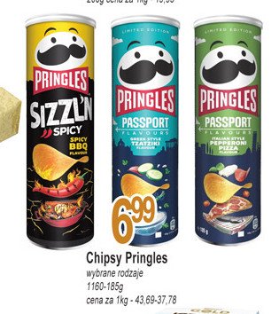 Chipsy sizzl'n spicy bbq Pringles promocja