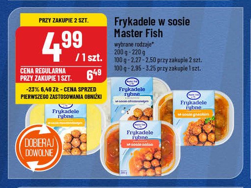 Frykadele w sosie chrzanowym Master fish promocja