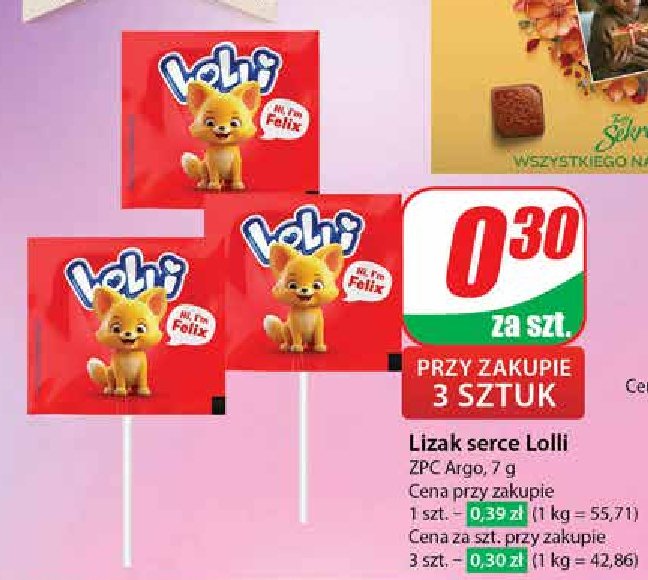 Lizak LOLLI promocja w Dino