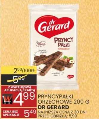 Pryncypałki orzechowe dr Gerard promocja w Wafelek