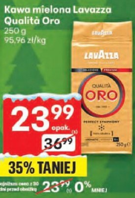 Kawa mielona Lavazza Qualità Oro 250 g promocja w Delikatesy Centrum