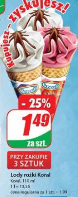 Rożek śmietankowy Koral promocja