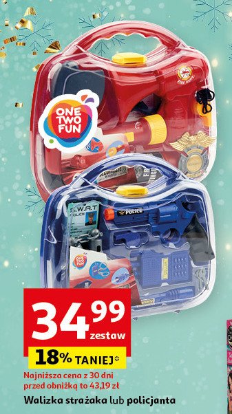 Walizka strażacka One two fun promocja w Auchan