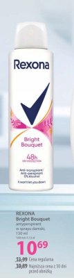 Antyperspirant REXONA Bright Bouquet w sprayu damski promocja w Hebe
