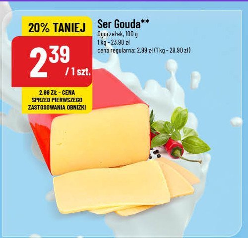 Ser gouda Ogorzałek promocja w POLOmarket