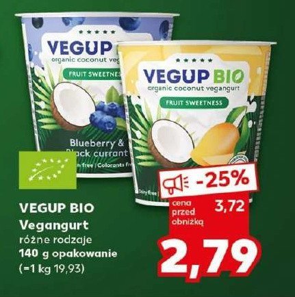 Jogurt kokosowy mango alphonso Vegup bio promocja