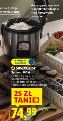 Ryżowar, 400 W promocja w Lidl