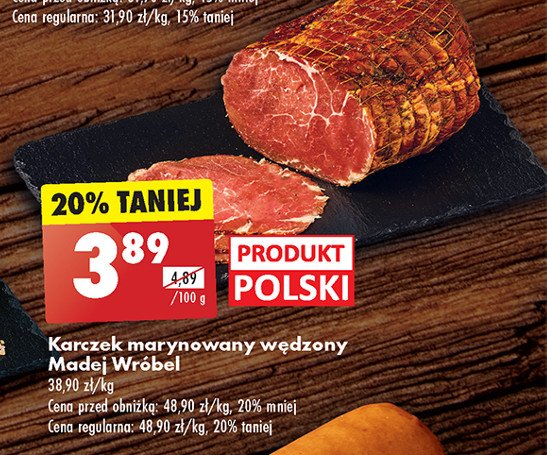 Karczek marynowany wędzony Madej & wróbel promocja